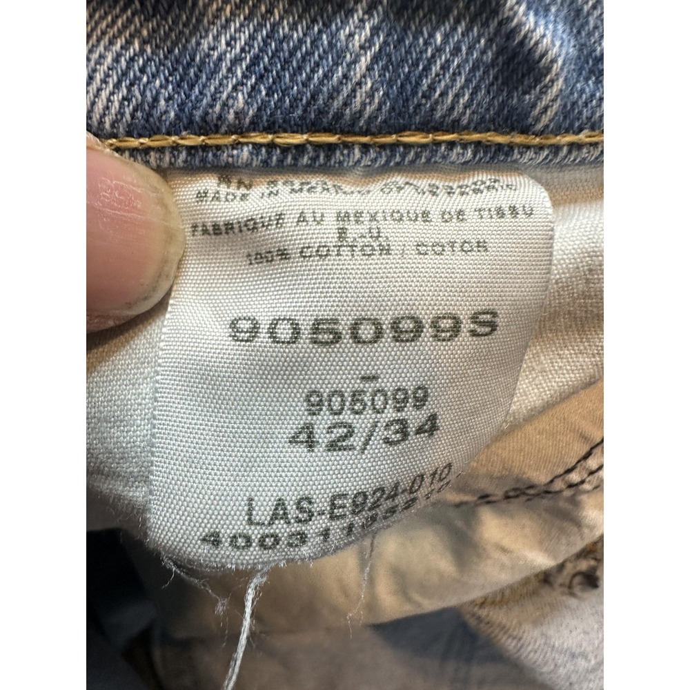 Cabela's Jeans Mens 42x34 (39x32) Light Wash Blue Denim Relaxed Fit Hunting - Picture 11 of 14